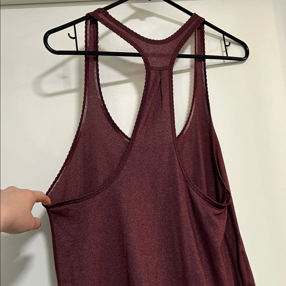 Lululemon maroon racer back tank - Picture 4 of 5